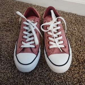 Converse Chuck Taylor All Star Madison low-top sneakers in a rust pink.